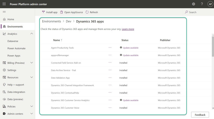 Dynamics 365 Apps